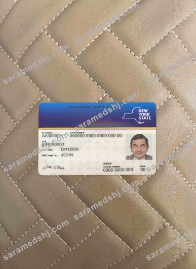 USA New York Medical card photolook FRONT